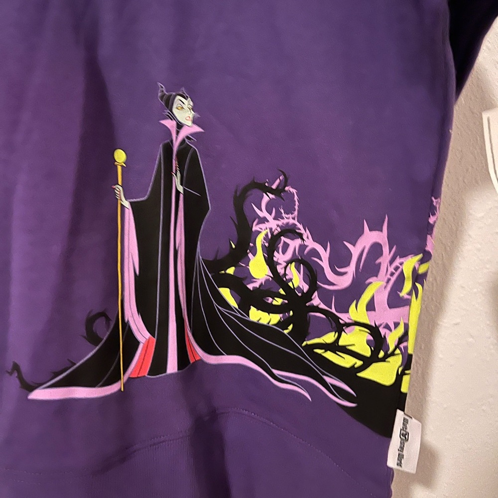 Disney Parks Maleficent Walt Disney World purple pullover crewneck sweatshirt. - Picture 2 of 7